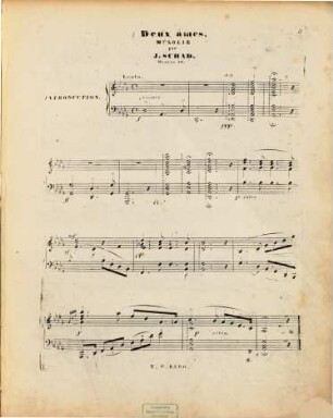 Deux âmes : mélodie pour le piano seul ; oeuv. 26