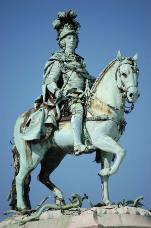 Lissabon, Reiterstandbild für König Jose I., 1775 eingeweiht, auf der Praca do Comercio