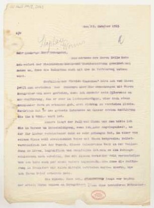 Brief an Karl Stephan : 27.10.1915