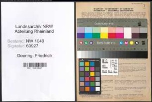 Entnazifizierung Friedrich Doering , geb. 28.05.1895 (Ingenieur)