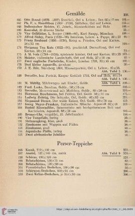 Gemälde (Nr. 166-195)