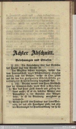 Achter Abschnitt. Belohnungen und Strafen
