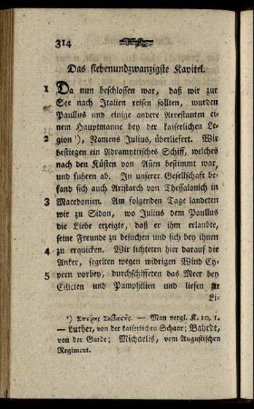 Das siebenundzwanzigste Kapitel.
