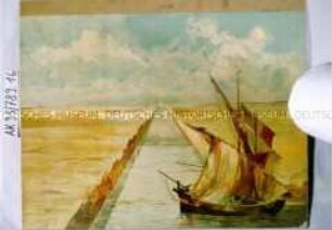 Papiertheaterdekoration "Suez-Kanal"