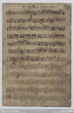 Concertos - Mus.2392-O-1 : vl, strings, cemb - C; TWV 51: C 2