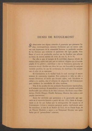 Denis de Rougemont