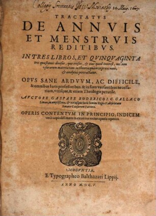 Tractatus de annuis et menstruis redditibus