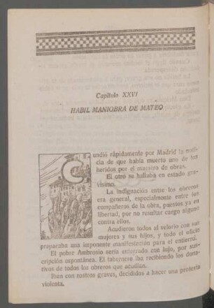 Capítulo XXVI - Hábil maniobra de Mateo