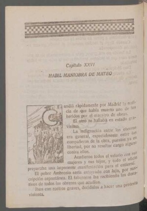 Capítulo XXVI - Hábil maniobra de Mateo