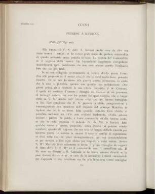 CCCVI. Peiresc à Rubens. Paris, 13 janvier 1623