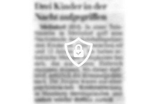 Drei Kinder in der Nacht aufgegriffen