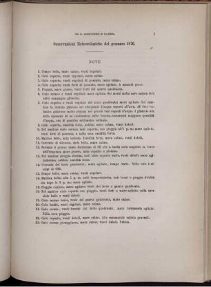 Osservazioni Meteorologiche del gennaro 1876.