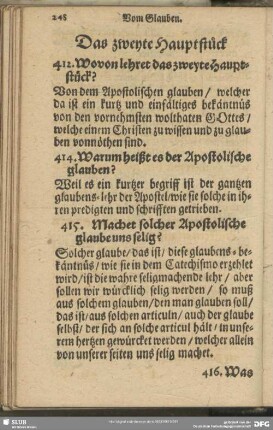 Das zweyte Hauptstück
