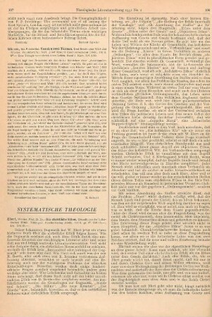107-109 [Rezension] Elert, Werner, Das christliche Ethos