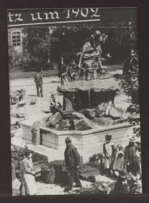 Donopbrunnen. Detmold. Marktplatz. Sammlung Starke