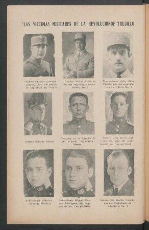 Las víctimas militares de la Revolución Trujillo