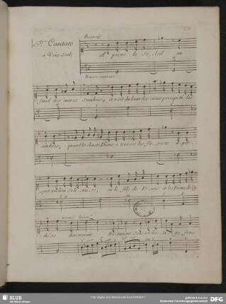 1.re Cantate: Diane