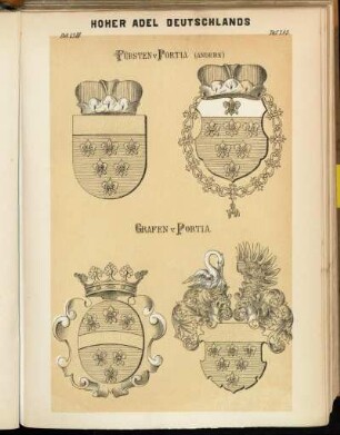 Taf. 285. Fürsten v. Portia (Andere) - Grafen v. Portia.