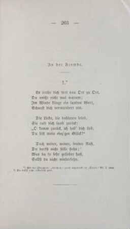 In der Fremde
