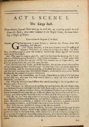 The Bath, Or, The Western Lass : A Comedy, As It Is Acted at the Theatre Royal in Drury-lane, By His Majesty’s servants
