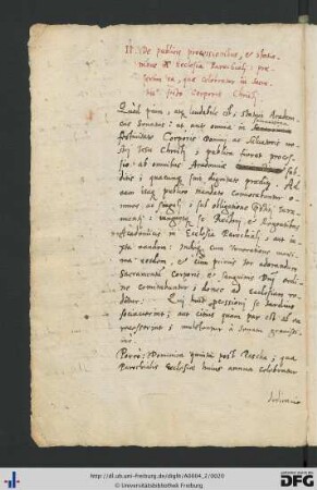 [fol. 6] De publicis processionibus