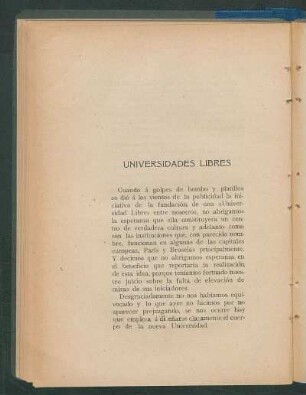 Universidades libres