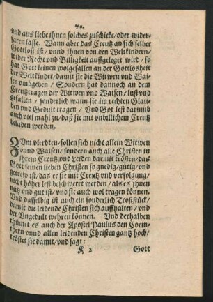 Zum vierdten ...