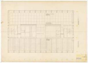 Hochschulbibliothek, Karlsruhe Neubau: Fußboden EG Deckenuntersicht EG, 1.OG, 2.OG, 3.OG, 1:50
