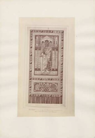 Wandgemälde von Heinrich der Erlauchte, Markgraf von Meißen und Landgraf von Thüringen, zwischen der VII. und VIII. Bogenstellung im großen Wartburgsaal