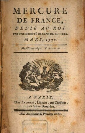 Mercure de France. 1775, 3