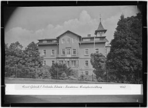 Kurort Gohrisch. Sanatorium mit Kneippkureinrichtung