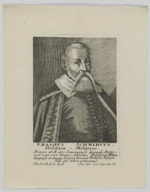Bildnis des Erasmvs Schmidivs