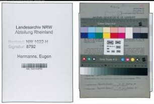Entnazifizierung Eugen Hermanns , geb. 22.08.1895 (Postbeamter)