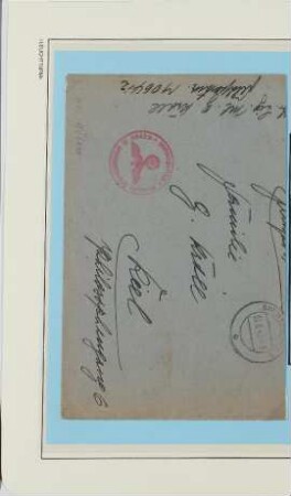 Feldpost, Schiffsname/Landeinheit: Feldpost-Nr. M06412; Frankatur, Mi.-Nr.: [Keine]; Poststempel: Swinemünde 30.9.40-9; Nebenstempel: Briefstempel Dienststelle Feldpostnummer M 06412