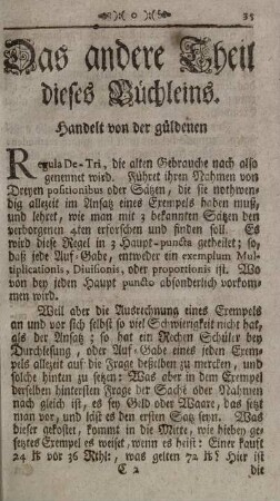 Das andere Theil dieses Büchleins.