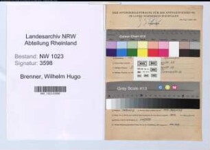 Entnazifizierung Wilhelm Hugo Brenner , geb. 10.08.1894 (Verwaltungsinspektor)