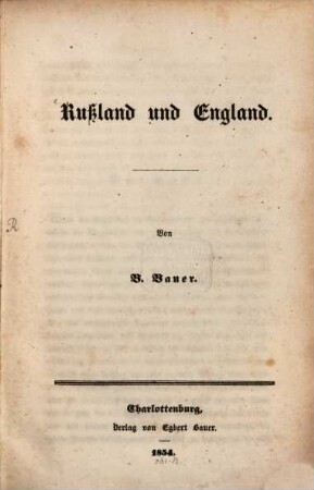 Rußland und England