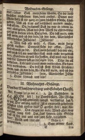 III. Weihnachts-Gesänge.