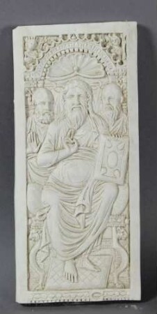 Christus oder Gottvater und zwei Evangelisten (?)