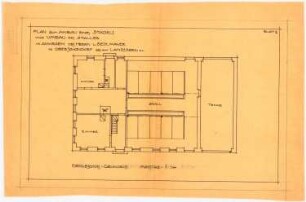 Umbau eines Wirtschaftsgebäudes, Oberschondorf: Grundriss 1:100