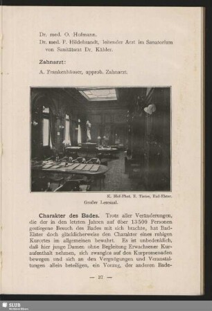 Charakter des Bades