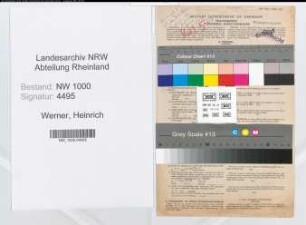 Entnazifizierung Heinrich Werner, geb. 07.03.1899 (Werkmeister)
