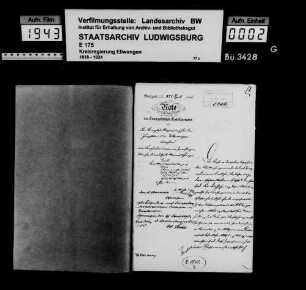 Schuldenwesen der Kirchengemeinde Zweiflingen