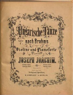Ungarische Tänze, 2. [Nr. 6 - 10]. - [1871]. - 19 S. - Pl.-Nr. 7161