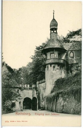 Rochsburg. Eingang zum Schloss
