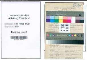 Entnazifizierung Josef Mehring , geb. 18.09.1922 (Fachschueler)