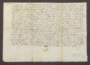 Philipp Hoffmann verschreibt der Pfründe des Fronleichnams-Altars zu Grünsfeld einen Ewigzins.