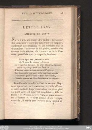 Lettre LXXV.