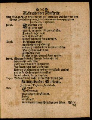 Achtzehender Auftritt.