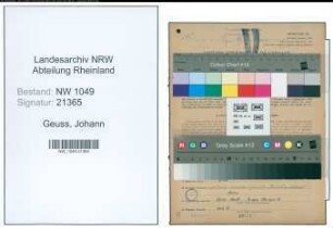 Entnazifizierung Johann Geuss , geb. 17.10.1893 (Bahnbeamter)